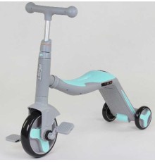 Самокат 3в1 JT 10181 (1) Best Scooter, самокат-велобіг-велосипед, світло, 8 мелодій, колеса PU, переднє колесо d = 20 см, задні d = 11 см