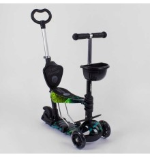 Самокат 5в1 10999 (1) Best Scooter, АБСТРАКЦІЯ, PU колеса, ПІДСВІЧУВАННЯ КОЛІС, в коробці