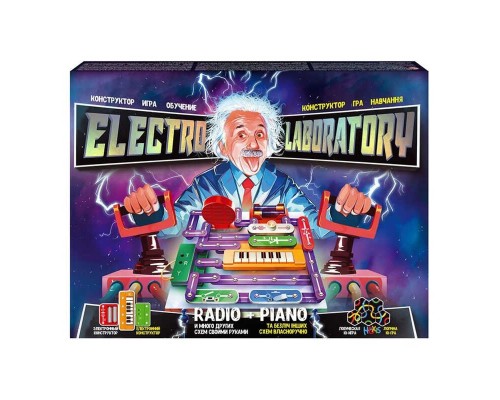 гр Електронний конструктор ""Electro Laboratory. Radio+Piano"" Elab-01-03 (5) ""Danko Toys"", ОПИС УКР/РОС. МОВАМИ