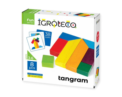 Гра-головоломка "Танграм 8" + картки із завданнями