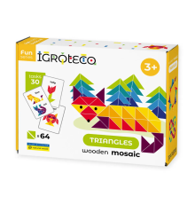 Дерев'яна трикутна мозаїка 64 дет