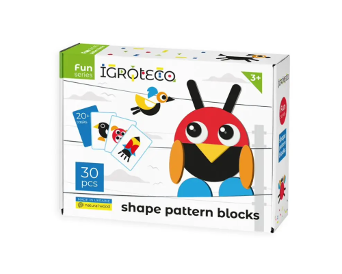 Гра розвивальна Дерев'яна фігурна мозаїка 30 ел.