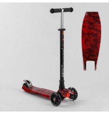 Самокат A 25775 / 779-1533 ""Best Scooter"" (1) 4 колеса PU, СВІТЛО, трубка керма алюмінієва, d передніх коліс = 12 см, d задніх коліс = 8 см, в коробці