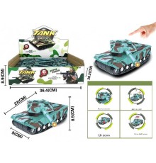 Набір танків 383-22 E (24/2) ЦІНА ЗА 6 ШТУК В БЛОЦІ, підсвічування, звуки, тріскачка, інерція