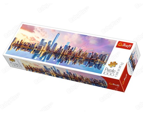 Пазли - (1000 елм. Панорама) - "Манхетен" / Trefl