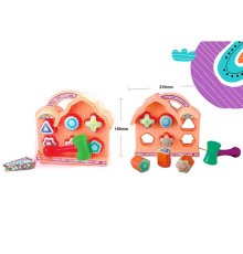 Логічна гра 8329-3 A (36) стукалка, будиночок, в сітці