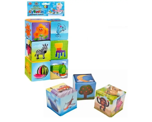 Кубики HU M 0257 U/R для купання, 6 шт., кул., 15-23-7 см.