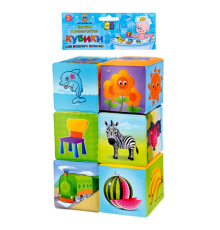 Кубики HU M 0257 U/R для купання, 6 шт., кул., 15-23-7 см.