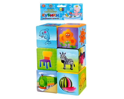 Кубики HU M 0257 U/R для купання, 6 шт., кул., 15-23-7 см.