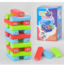 Настільна гра "Веселі Цеглінки" UKB-B 0040 (24) "4FUN Game Club" 24 деталі, українською мовою, в коробці