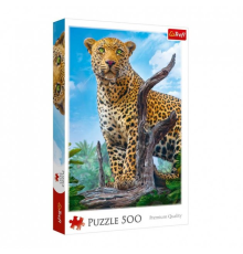 Пазли - (500 елм.) - "Дикий леопард" / Trefl