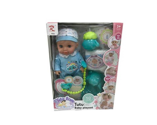 Пупс 9562 (24) ""Tutu Baby playset"", музичний чіп, характерні звуки та фрази, заплющує очі, аксесуари, в коробці