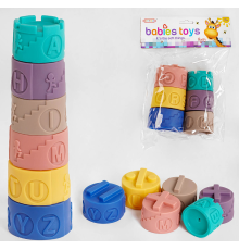 Пірамідка 2021-3 (96/2) англ.літери, 6 елементів, у пакеті