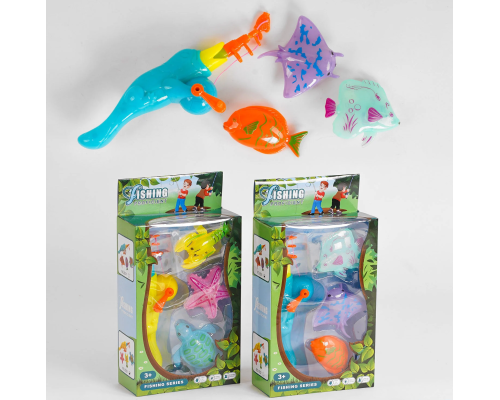 Риболовля магнітна 831/832 (72/2) 2 види, рибки та вудка зі світлом, в коробці