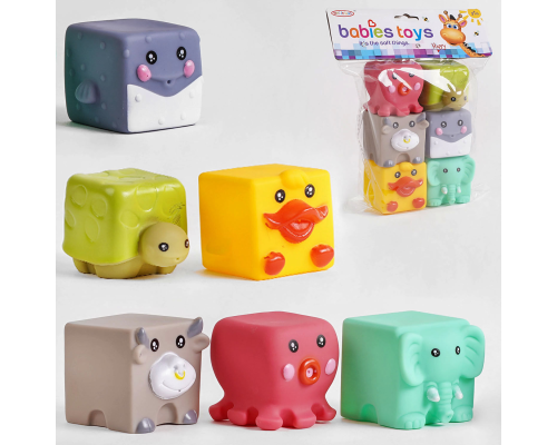 Сенсорні кубики 2021-1 (96/2) 6шт в пакеті