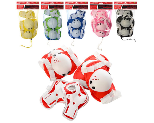 Захист MS 0032-1 для колін, ліктів, зап'ястя, 6 кольорів, сітка, 18,5-34-6 см.