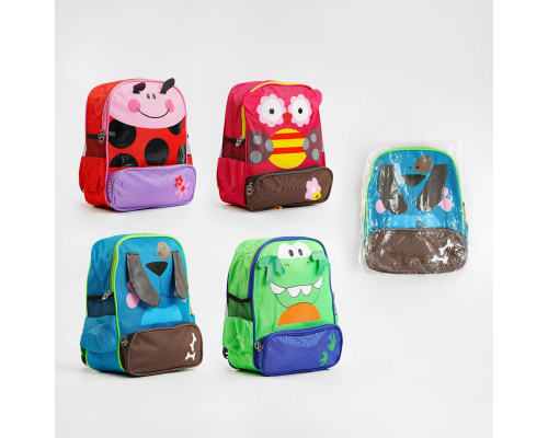 Рюкзак C 57501 (120) ВИДАЄТЬСЯ ТІЛЬКИ МІКС ВИДІВ, тваринка, 4 види, у пакеті