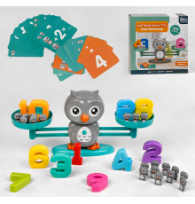 Балансир "Сова" 30299 (12/2) “4FUN Game Club”, 53 елементи, 3 рівні гри, 30 двосторонніх карток, цифри від 1 до 10, в коробці