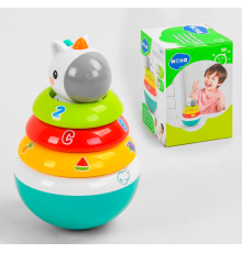Неваляшка-пірамідка 3136 (24) "Hola" брязкальце, в коробці