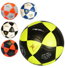 М'яч футбольний MS 1771 розмір 5, ПВХ, ламінований, 390-410 г., 3 кольори, кул.