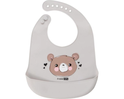 Слинявчик FreeON Тварини, сірий ведмедик