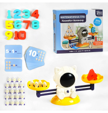 Балансир “КосмоКот” 79208 (12) "4FUN Game Club", 3 рівні гри, 30 двосторонніх карток, цифри від 1 до 10, в коробці