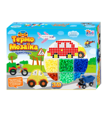 Термомозаїка 40057 (24/2) "4FUN Game Club", "Транспорт", 3D-фігурки, 4000 намистин, 3 основи, в коробці