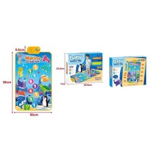 Музичний килимок 757-46 (48/2) підводний світ, піаніно, 8 тематичних звуків, розмір 80х50 см, в коробці