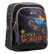 Рюкзак шкільний SMART H-55 "Monster Truck", чорний