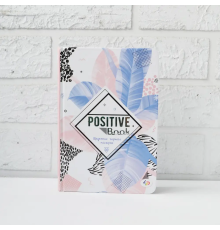 Жіночий щоденник  "Positive book", blue-pink, А5