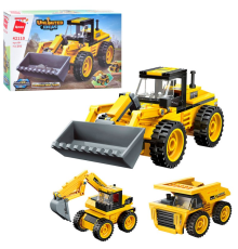 Конструктор Qman 42110 будтехніка, 3в1, 203 дет., кор., 31,5-19-5 см.