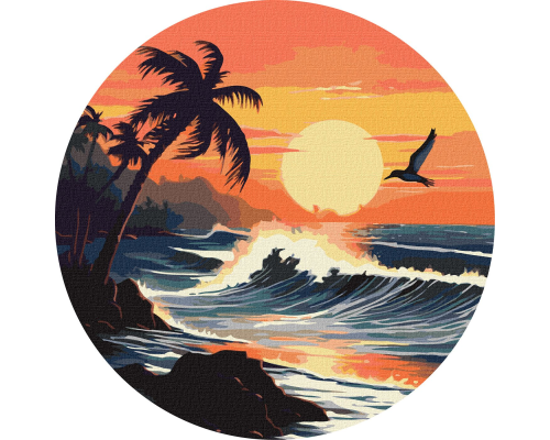 Набір для розпису по номерах. "Чудова стихія" d39см