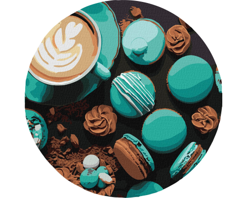 Набір для розпису по номерах. "Шоколадна насолода" d39см