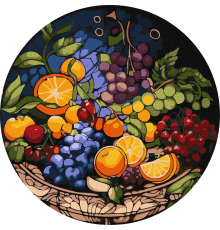 Набір для розпису по номерах. "Апетитна композиція" d39см