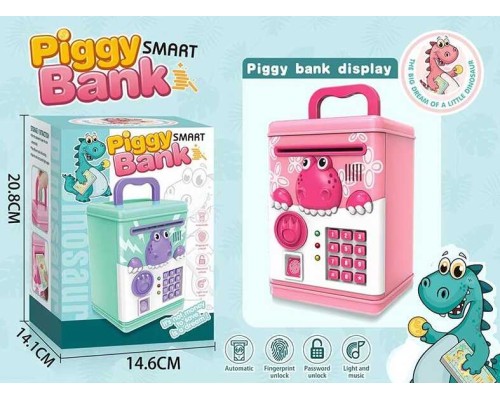 Сейф 6002 A (36/2) ""Piggy Smart Bank"", 2 кольори, світло, звук, паперовы купюри, у коробці