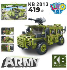 Конструктор KB 2013 військова машина, 419 дет., кор., 48-30-7 см.