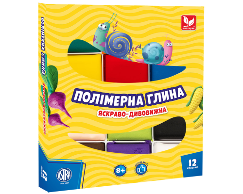 Полімерна глина 12 кольорів