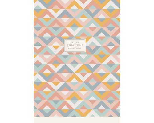 Зошит для записів, інтегральна, А4/80арк., у клітинку, кремовий блок, 70г/м2, софт тач + виб УФ, MonAmi