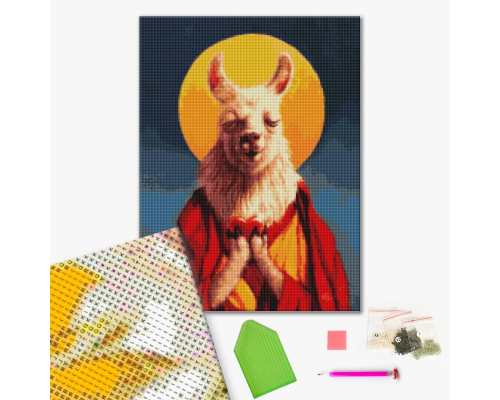 Алмазна мозаїка: Далай-Лама ©Lucia Heffernan 40х50