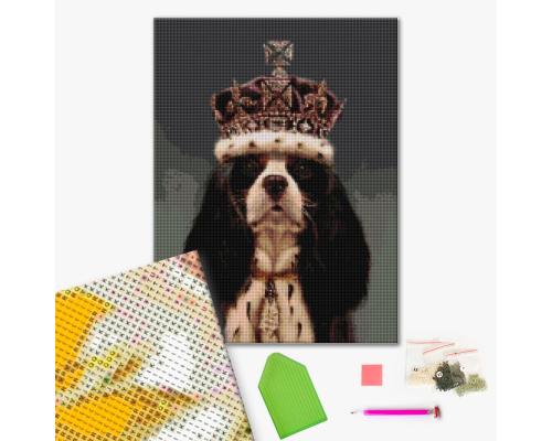 Алмазна мозаїка: Король Чарльз ©Lucia Heffernan 40х50