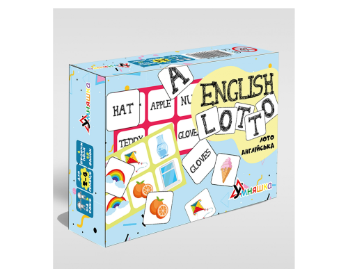 Розвиваюча настільна гра "Лото англійська/English lotto"