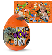 Яйце-сюрприз "Dino WOW Box" DWB-01-01U УКР. (2) ВИДАЄТЬСЯ ТІЛЬКИ ЯЩИКОМ, "Danko Toys"