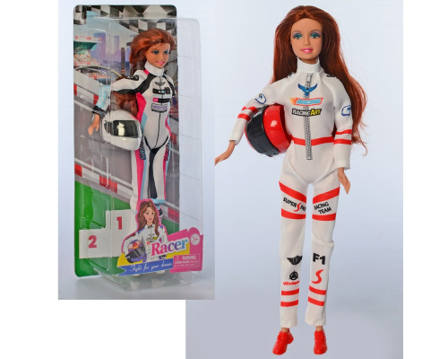 Лялька DEFA 8462-BF гонщиця, 2 види, лист, 15,5-33-5,5 см.