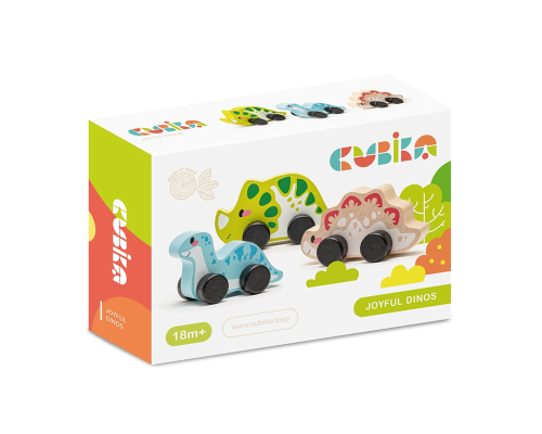 Дитячий набір "Веселі динозаври"/Wooden toy set "Joyful dinos"