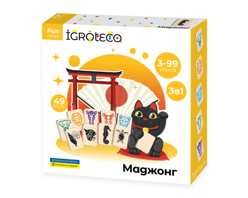 Гра настільна "Дитячий маджонг" 49 ел.