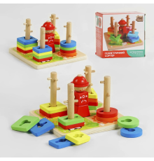 Геометричний сортер 79996 (40) "4FUN Game Club Wood"