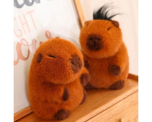 Плюшева іграшка Mofusand капібара з волосами, плюшева капібара-гризун 20 см