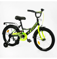 Велосипед 18" дюймів 2-х колісний "CORSO" MAXIS CL-18184 (1) ручне гальмо, дзвіночок, додаткові колеса, ЗІБРАНИЙ НА 75%, в коробці