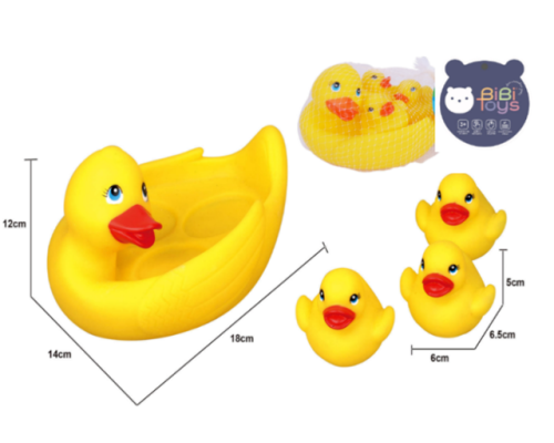 Набір для купання Качка з каченятами 4шт