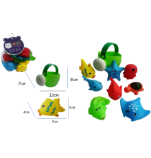 Набір для купання Лійка та тваринки 8шт